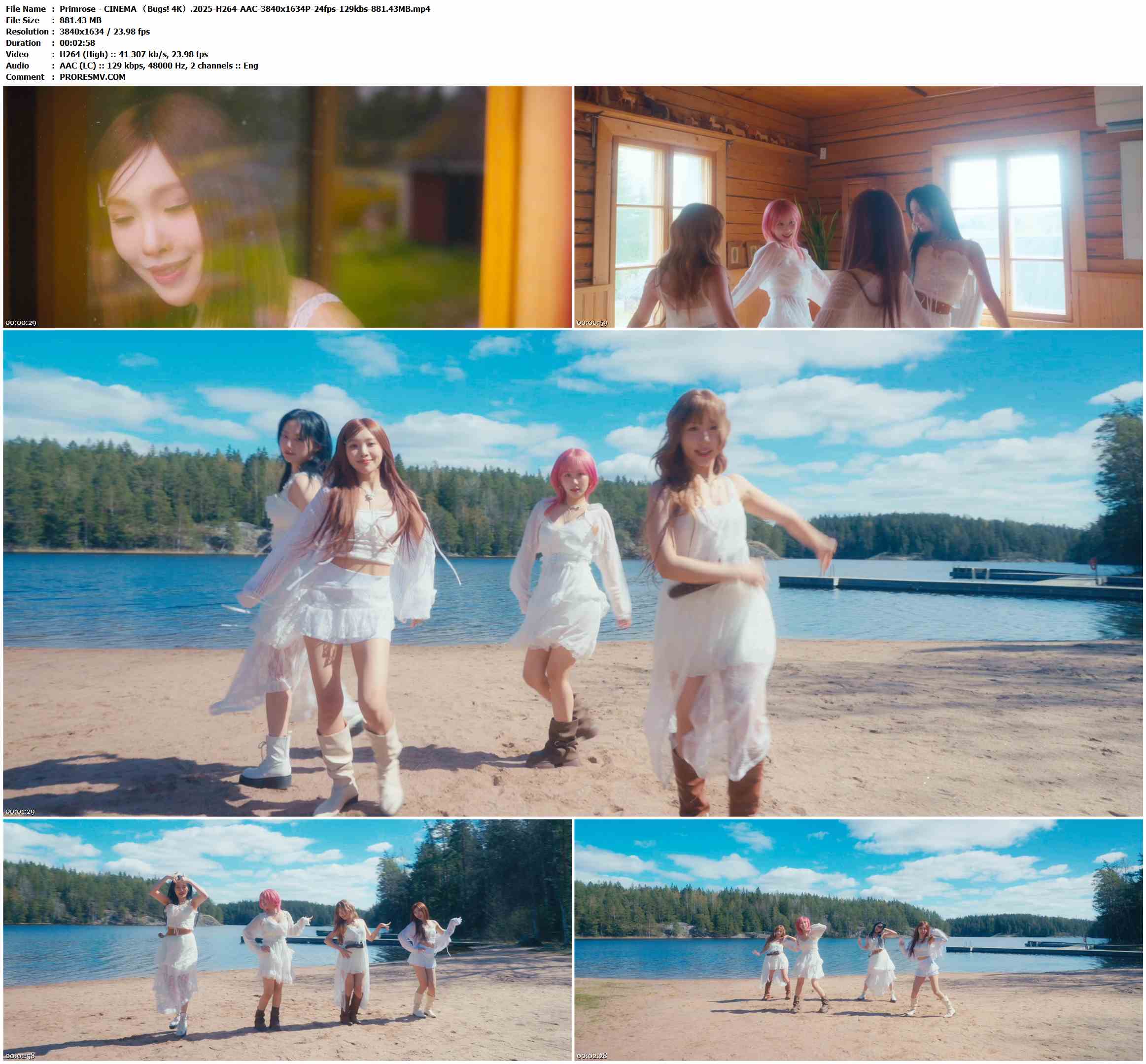 Primrose - CINEMA （Bugs! 4K）.2025-H264-AAC-3840x1634P-24fps-129kbs-881.43MB官方MV_高清MV